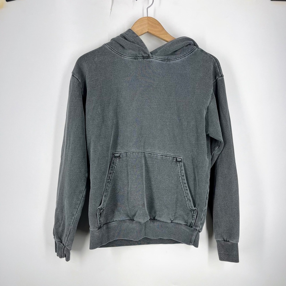 Talentless Mens Mineral‎ Wash Pullover Hoodie Grey Heavyweight Sweatshirt